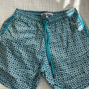 Men’s Mr. Swim blue tile swim trunks